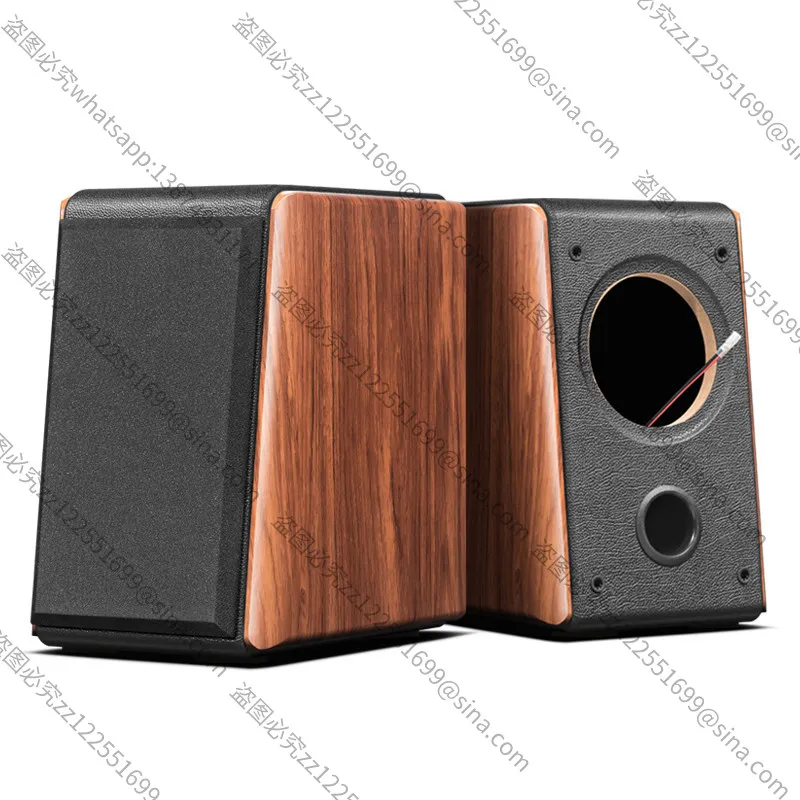 For 5-inch Bookshelf Full-range Speakers, Empty Cabinet Body,Full-range Speaker DIY Speaker Empty Cabinet Shell, WoodenShell