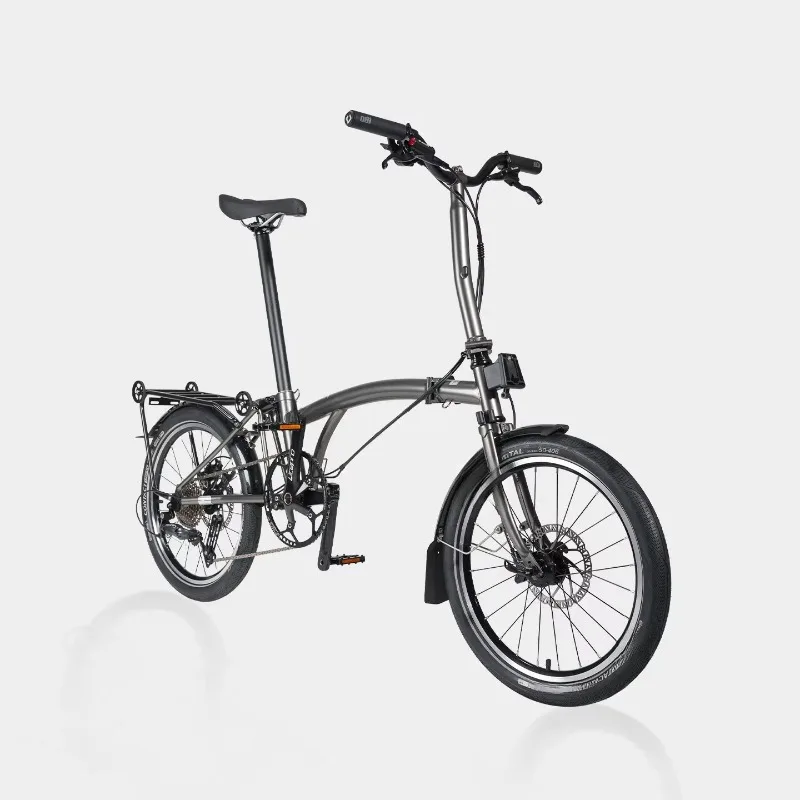 Disc brake triple folding bicycle 9-speed 20-inch adult ultra-light portable retro bicycle