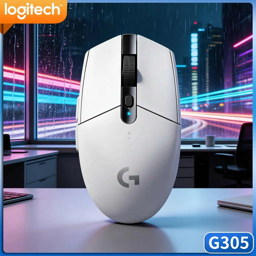 Logitech G305 Wireless Gaming Mouse,LIGHTSPEED,HERO 12000 DPI,6 Programmable Buttons,250H Long‑Lasting Battery,Supports PC Mac