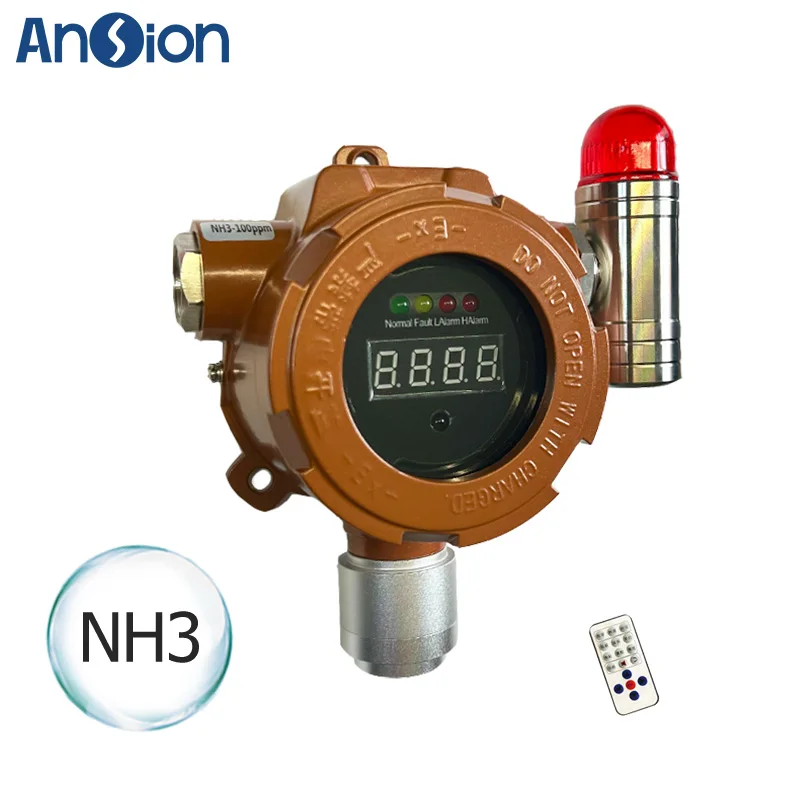 

Fixed Ammonia Gas Detector High Precision NH3 Detector Electrochemical Sensor 0-100PPM,ATEX CE Approval