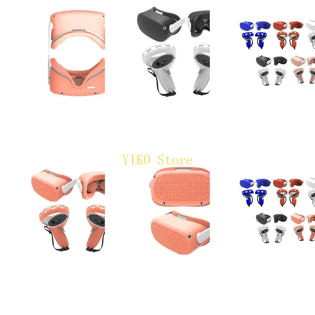 K32C Protective for Case Set for Touch Controller Grip Cover with Strap for Quest2 Ac