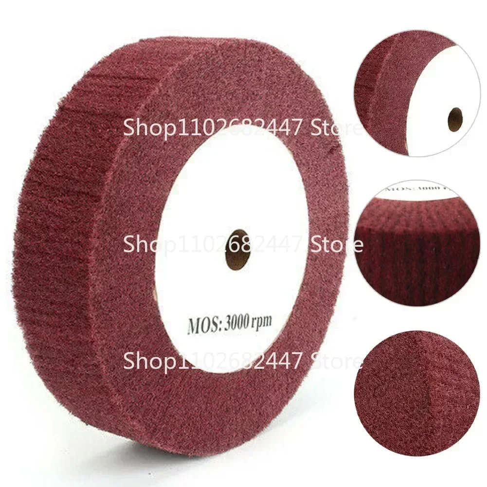 

Abrasive Nylon Grinding Wheel 320# Scouring Pad Non-Woven Flap Wheels Polishing Disc Buffing Without Sand 125*50