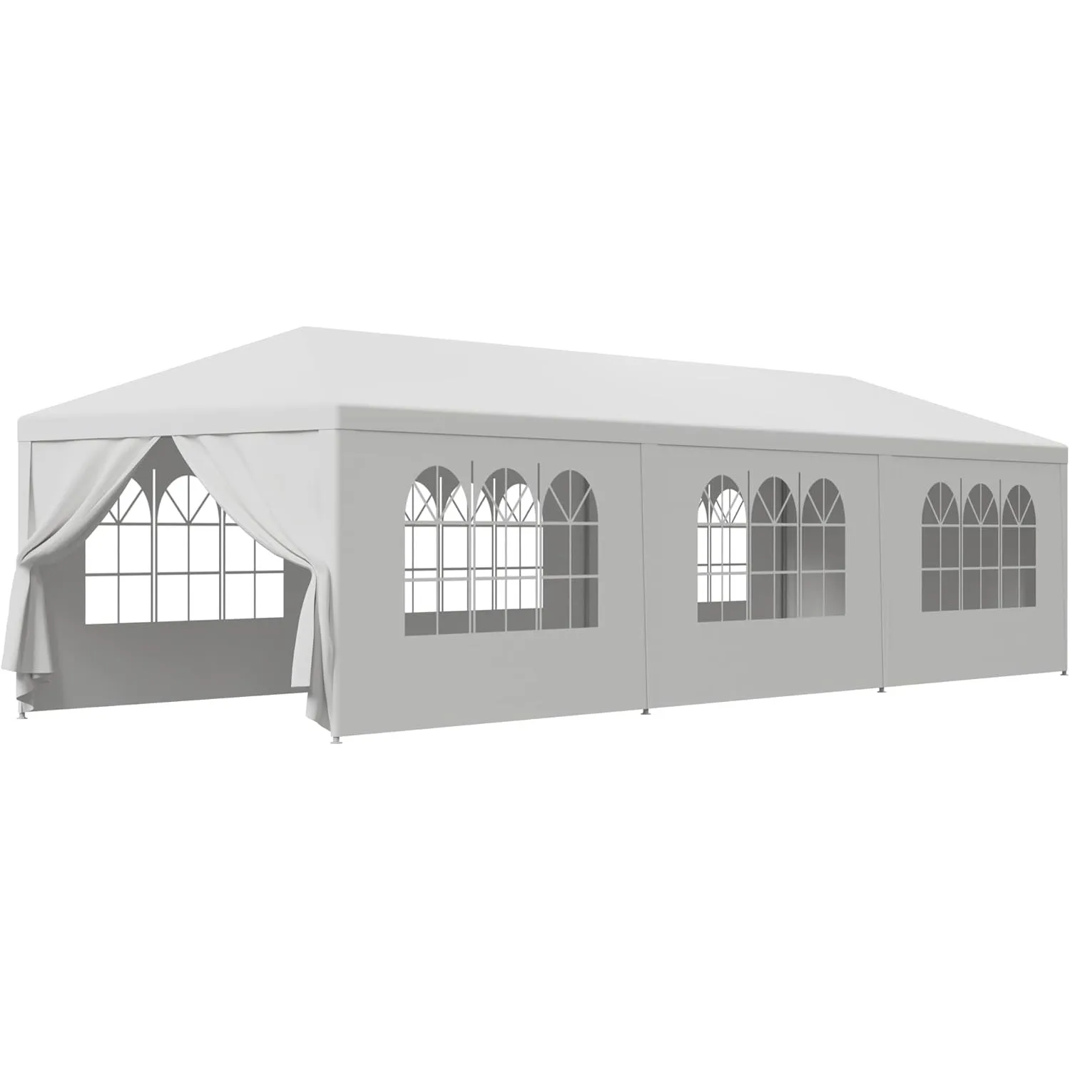 10'x30' Outdoor Party Wedding Tent Canopy Waterproof Camping Gazebo BBQ Shelter Pavilion Heavy Duty, 8 Removable Sidewalls