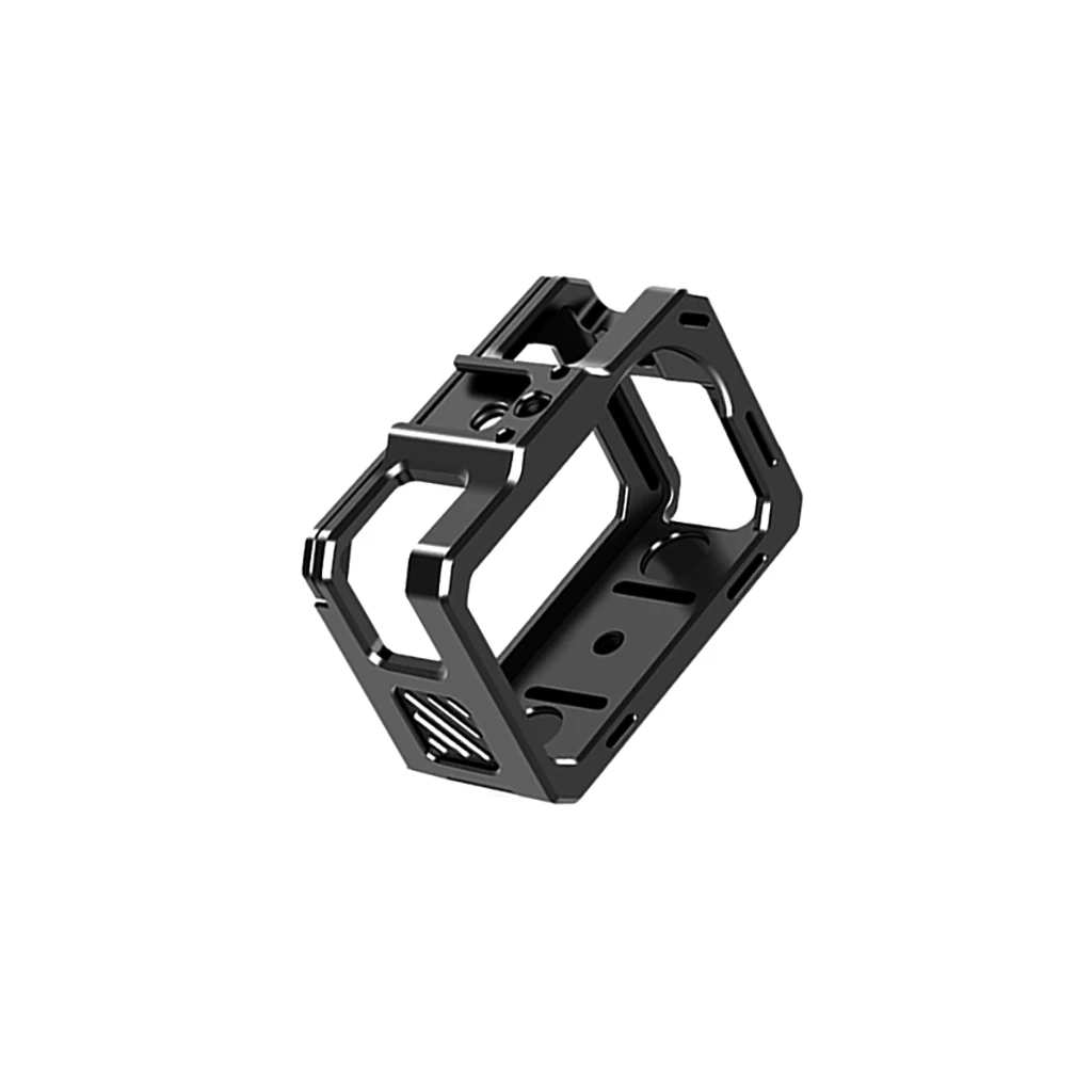 Schutzhülle aus Aluminiumlegierung für AKASO Brave8 Lite, schwarz, starkes Metall-Action-Kameragehäuse, Rahmenkäfig mit 1/4-Zoll-20-Schraubenloch – Detail 12