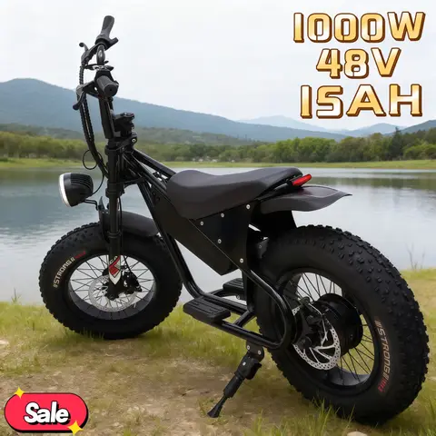 48V 15AH lithium battery electric bicycle, 1000W strong motor, ultimate sports safety and durability adult E-Bike