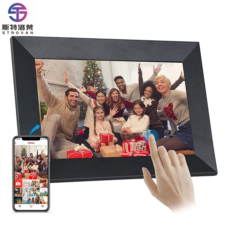 

10.1 Inch Touch Screen Smart Wifi IPS HD Cloud Digital Photo Frame with 32GB Storage Share Pictures Via