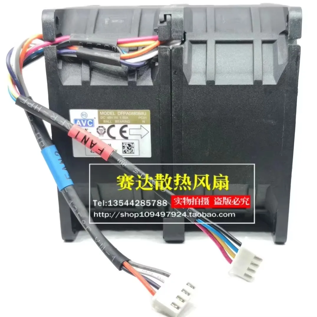 Original DFPA0880B8U 80 * 80 * 80MM 8CM 48V 1.56A dual mot boost cabinet servetor violenr Cooling fan