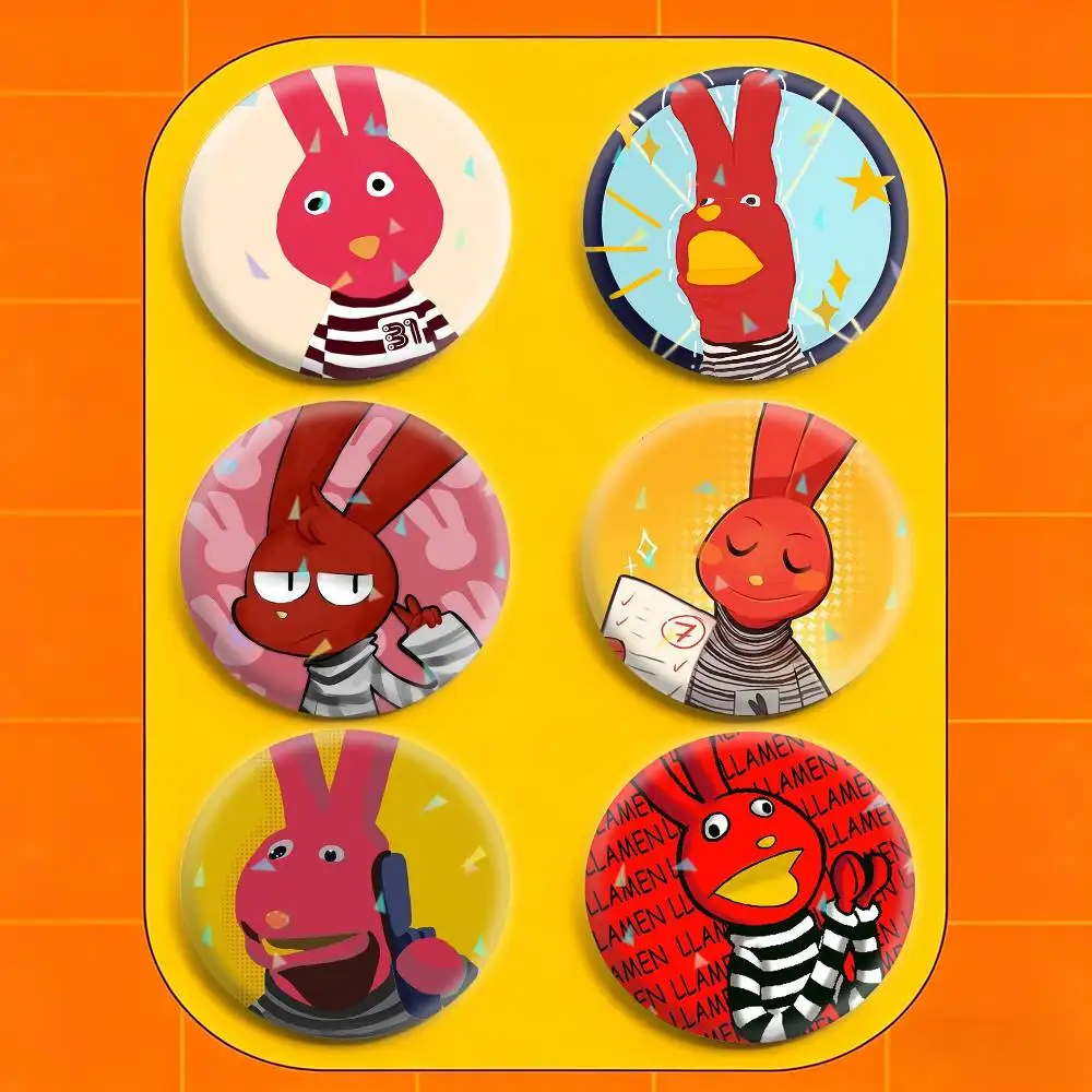 

B-Bodoque 31 M-Minutos Bunny Badges Niche Design Brooch for Backpack Lapel Pins Creative Accessories