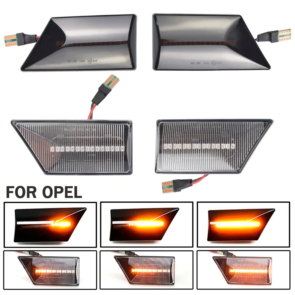 Car Led Dynamic Turn Signal Light For Opel Vectra C 2002-2008 Signum 2003-2008 Side Marker Fender Lights Blinker Indicator Lamp