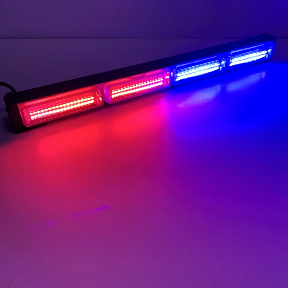 Bright Linear COB LED Emergency Strobe Light Bar for Vehicles Law Enforcement Traffic Advisor Car Hazard Warning Signal Lights