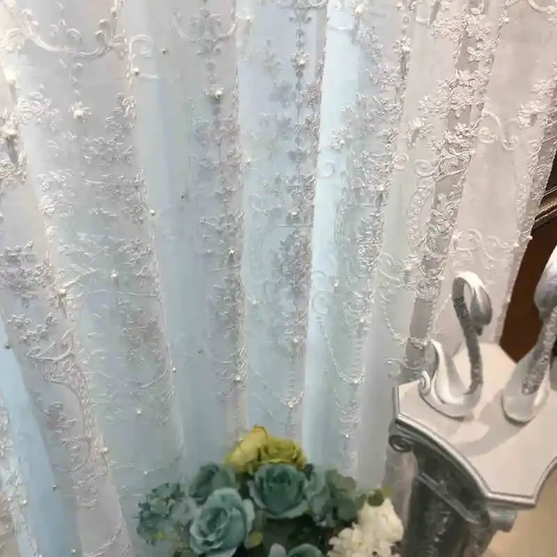 

Blackout Curtains 2024 New Curtains for Living Dining Room Bedroom Girls Floating Window French Light Luxury Fashion Customize