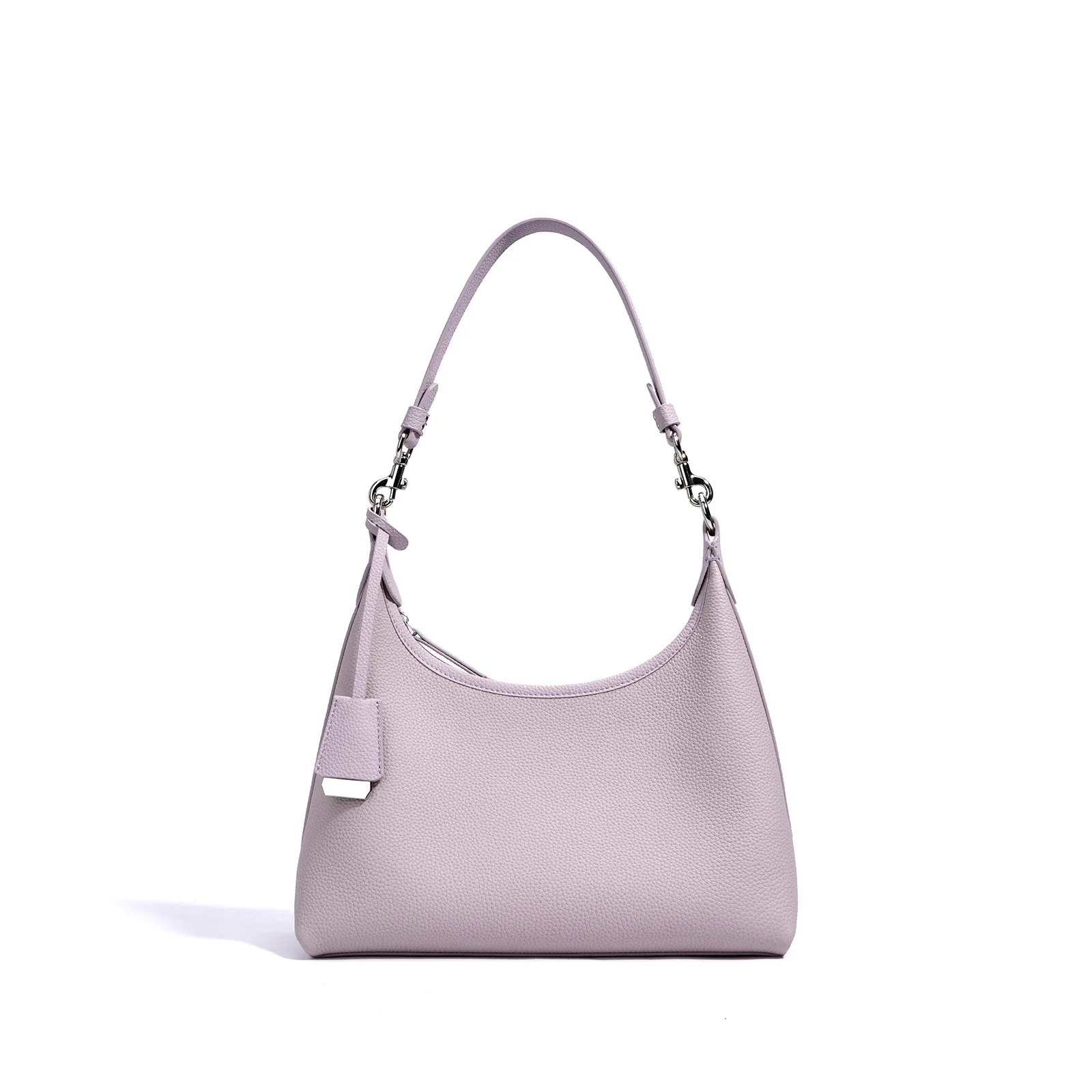 Women's genuine leather single-shoulder bag, niche design underarm bag, elegant crossbody bag, top-grain cowhide handbag