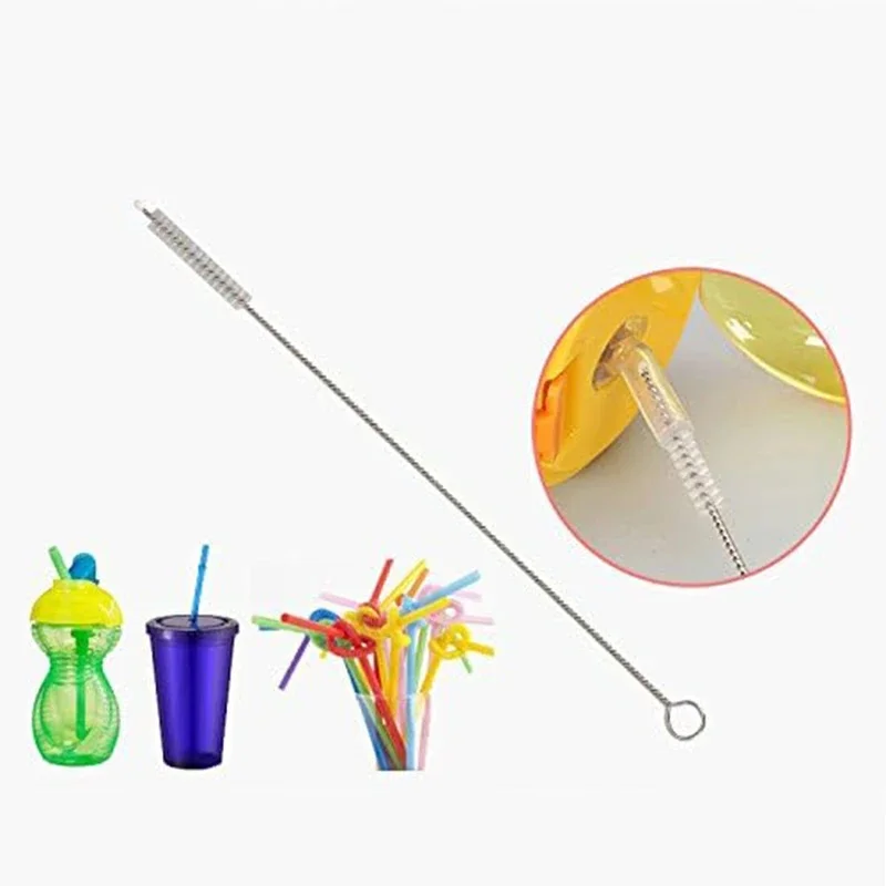 5-Piece Straw Cleaner Brush Kit for Stanley - (3-Size) Extra Long Pipe Cleaners, Straw Cleaning Brush for Tumbler, Sippy Cup