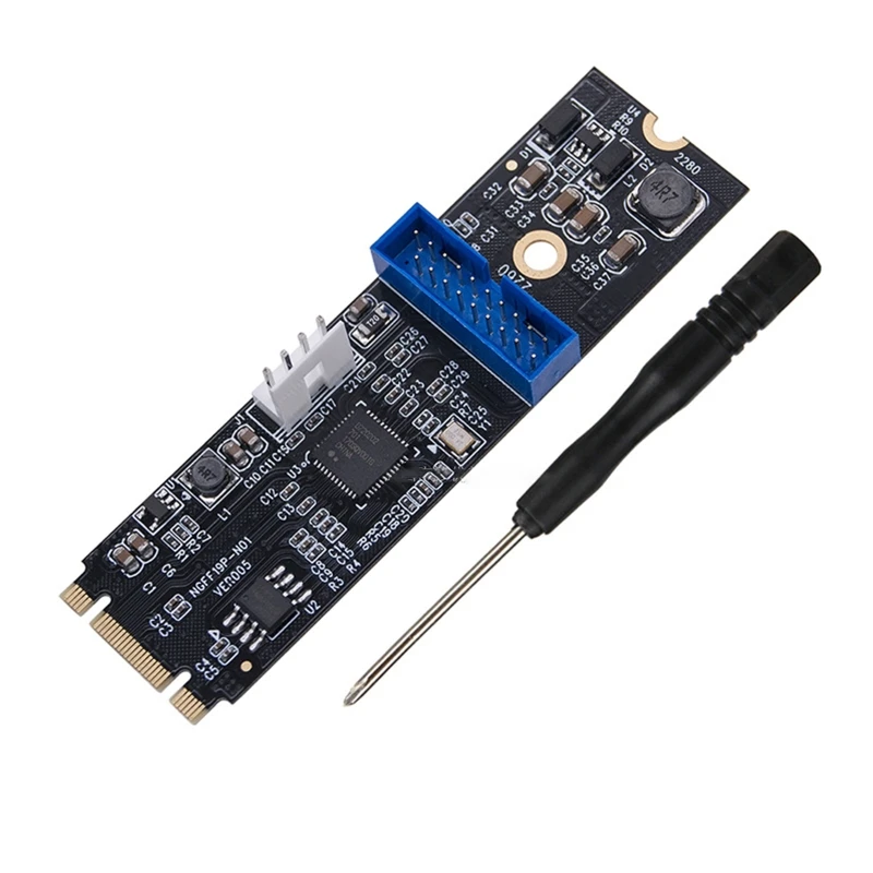 for M.2 for Key to USB Adapter Converter Card Desktop PC for M.2 to USB 5Gbps Riser Card Extender