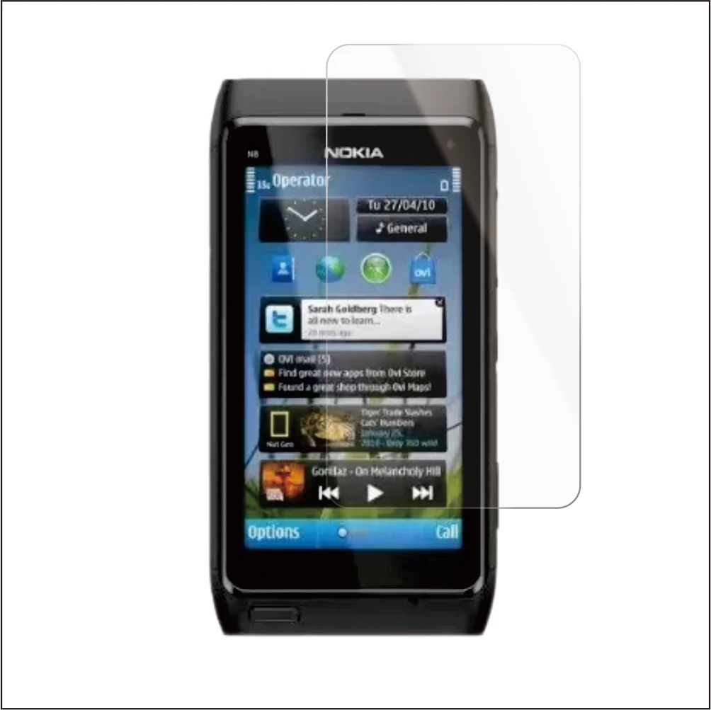 9H Hardness Premium Protective Tempered Glass Screen Protector Film for Nokia N8