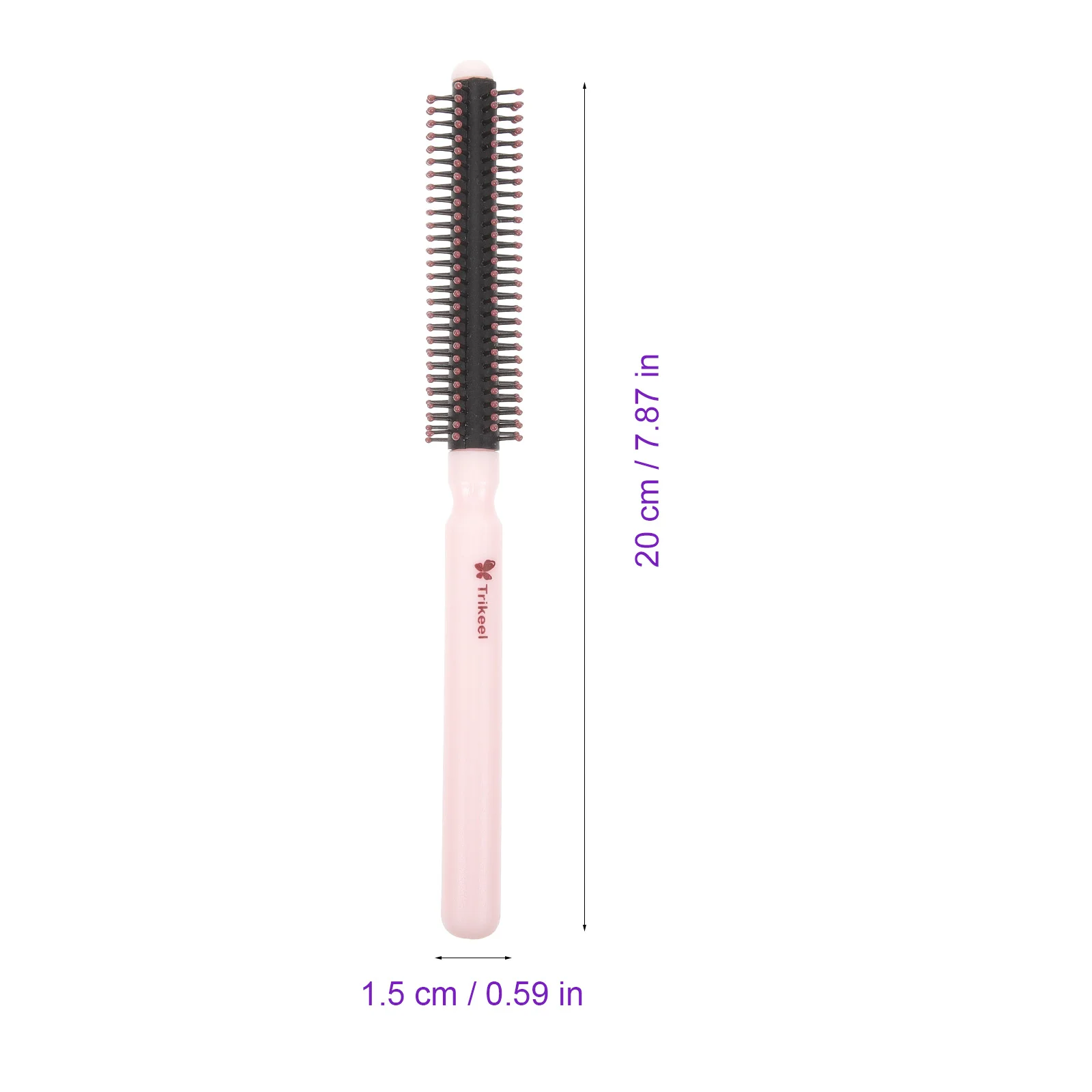 Crimper Hair Tool Round Brush for Bangs Curl Training Toddler Mini Roller Styling Small Curling Short Blow Drying Women Baby