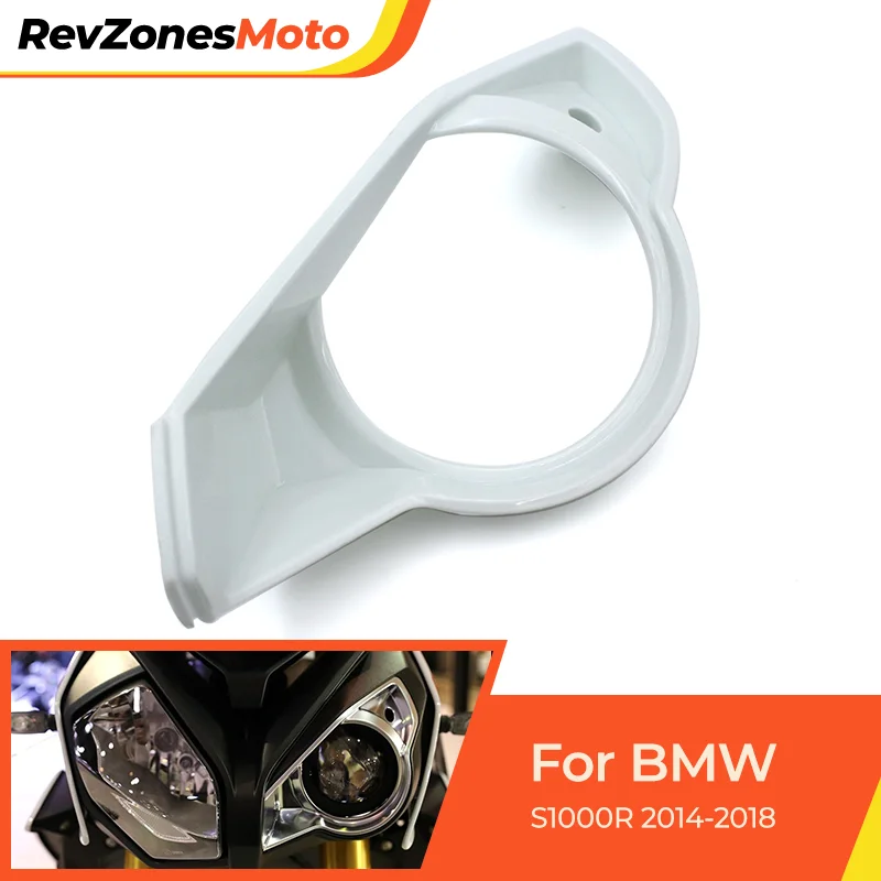 Motorcycle Left Headlight Cover Front Fairing Decorative Cowl for BMW S1000R 2014-2018 2015 Head Lamp Surround Shell Accessories