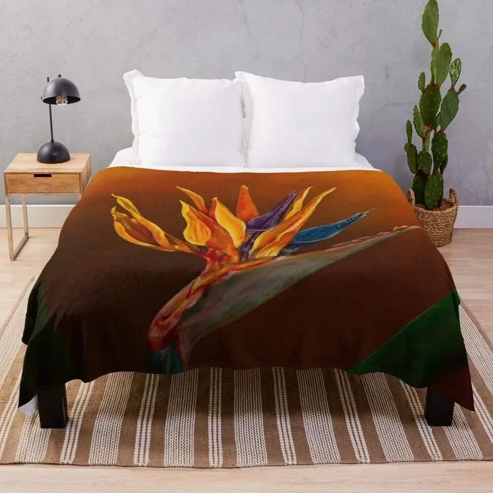 Bird of Paradise flower Throw Blanket Blankets For Sofas anime Decorative Beds Luxury Blankets