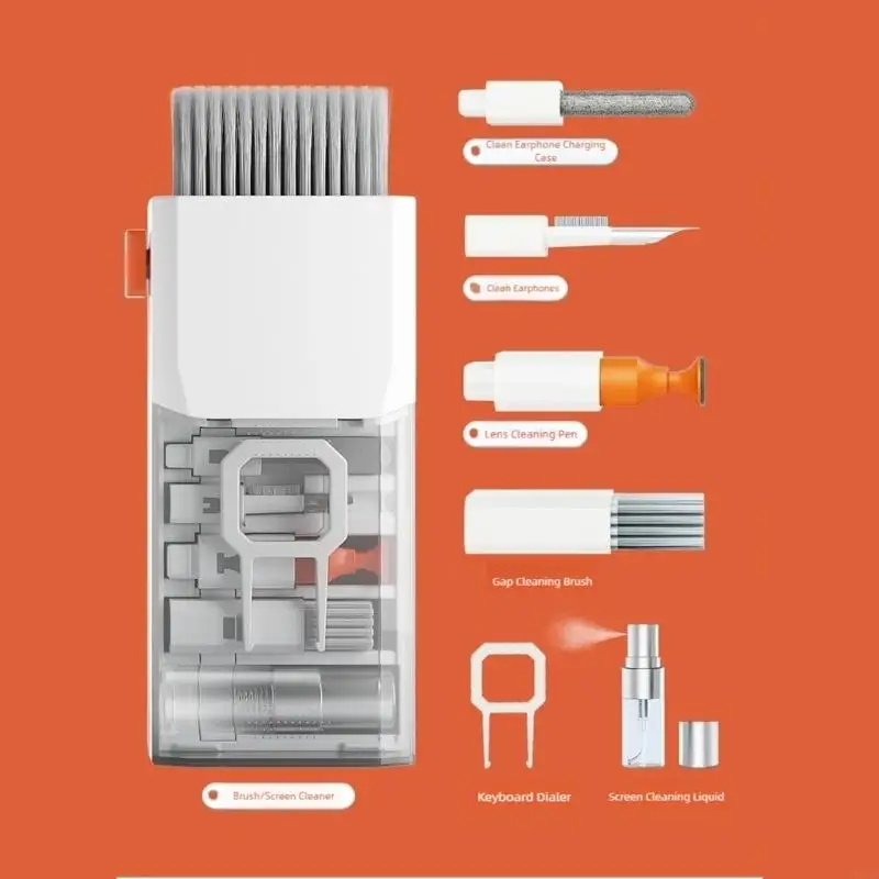 F19B Cleaning Brush Set Includes Various Tool for Keyboard Computer Phone Maintenance and Care