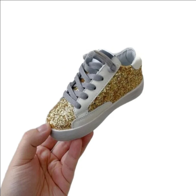 Spring Autumn New Children's Girls Boys New Casual Versatile Sneakers Kids Toddler Flat Soft Soles Walking Board Shoes 21-38