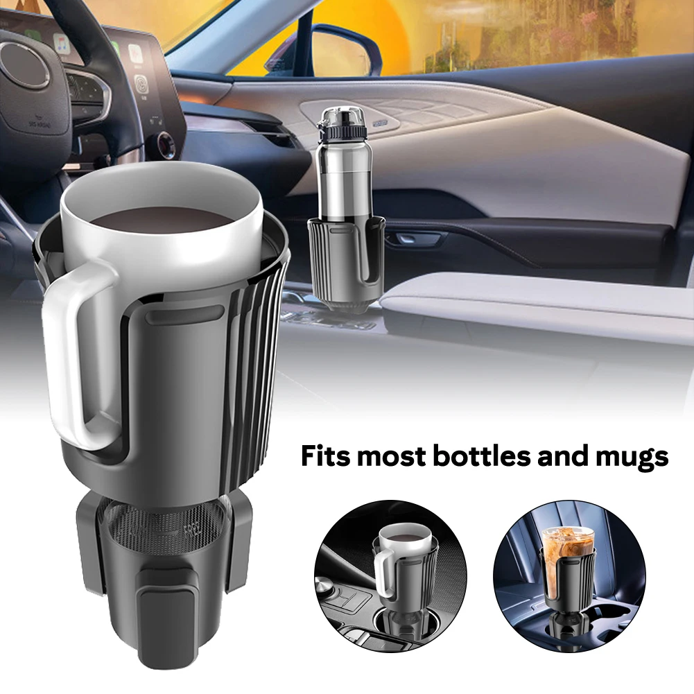 Car Cup Holder Expander Adjustable Base Universal Cup Holder Organizer for Mug Yeti 14/24/36/46oz Ramblers Hydro Flasks 32/40oz