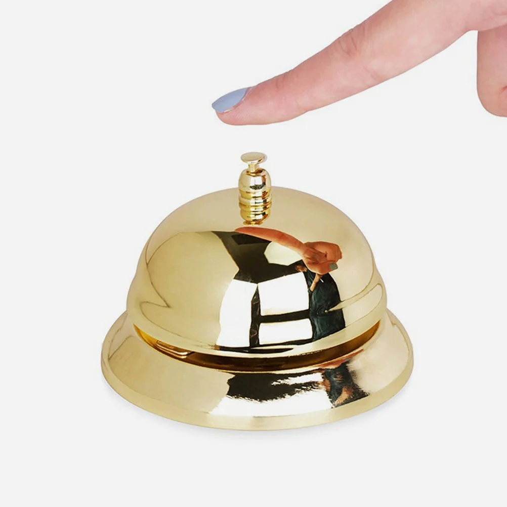 2 Pcs Ring The Bell Lightweight Game Answering Devices Call Table Bells Reception Desk Metal Restaurant Generous