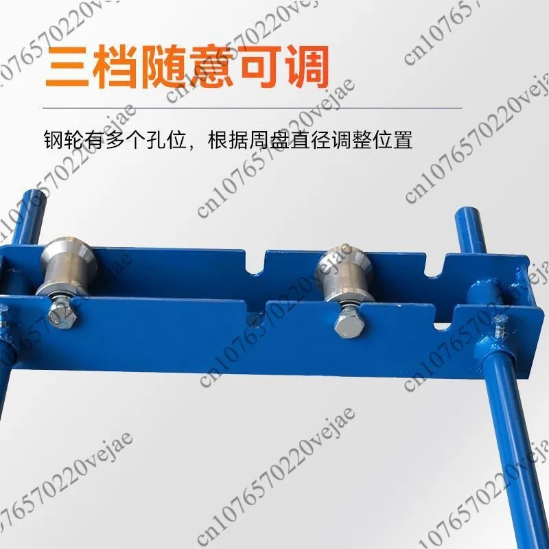 New Small Stand Steel Wheel Portable Horizontal Cable and Optical Pay-off Tool Ground Rail Roller Pay-off Stand