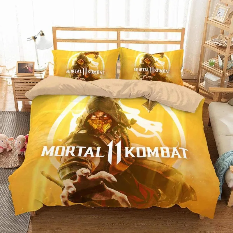

Mortal Kombat 3D Printed Duvet Cover Pillowcase Bedding Set Twin Full Queen King Size For Bedroom Decor