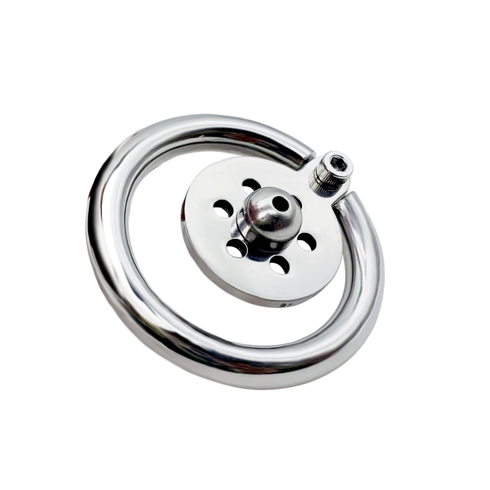 FRKO Flat Inverted Sissy Male Chastity Cage Urethra Catheter Penis Plug Screw Lock Cock Ring Fetish BDSM Sex Toys For Men 정조대 - view 3