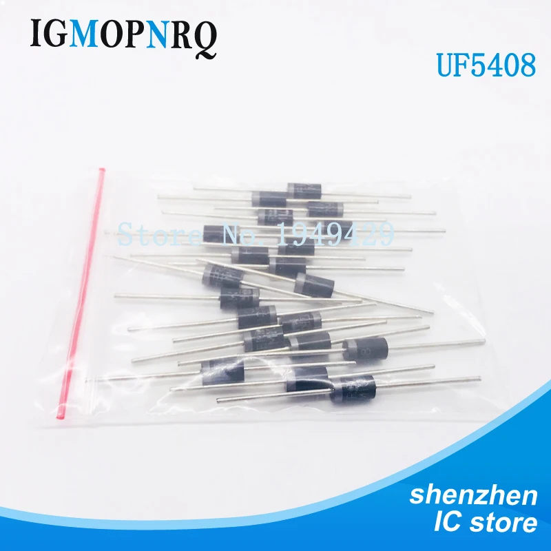 20PCS Rectifier Diode 1N5408 1N5404 1N5401 1N5822 1N5818 UF5408 UF5402 6A10 10A10 DO-27