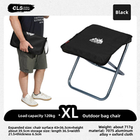 CLS&NOBANA Newets Camping Bag Chair Portable Lightweight Outdoor Aluminum Chair High Load Travel Foldable Beach Fishing Chair