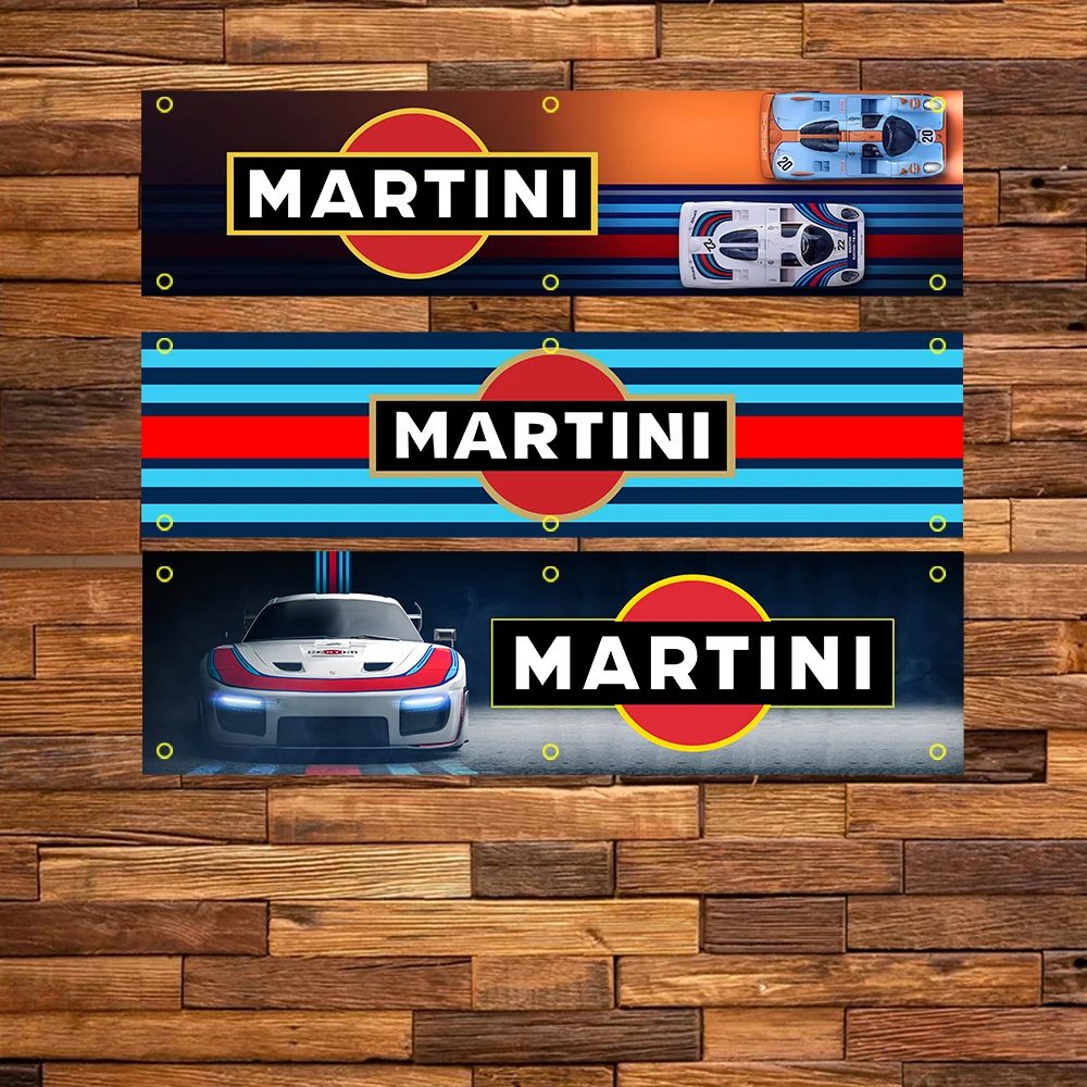 WinBanner 2x8 Fts Martinis Flag Polyester Printed banner Interior decoration Race car Tapestry printed Flag