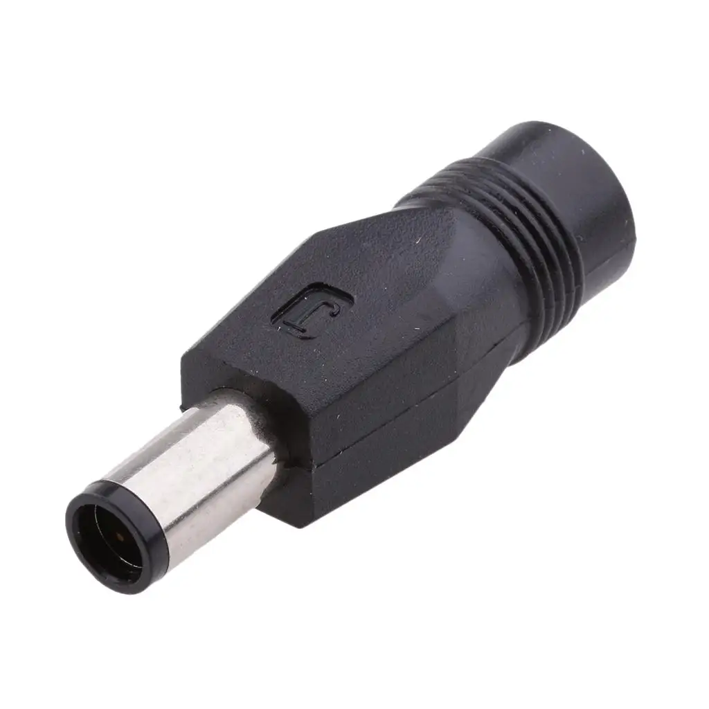 DC電源アダプタコネクタ,オスプラグ-メスコネクタ,7.4x5.0mm, 5.5x2.1mm, 5個