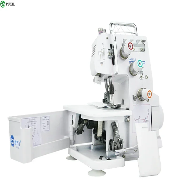 Household desktop four-thread three-thread two-thread hemming machine, multifunctional electric overlock sewing machine