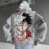 One Piece Luffy Gear 5 Nika Anime Hoodie Men Women Streetwear Casual Pullover Sweatshirt Autumn Winter Cosplay Long Sleeve Tops