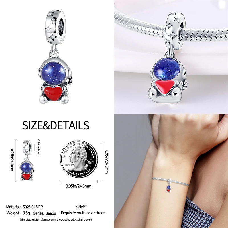 2023 New in Color Starry Sky Series Charm Beads Fit Pandora 925 Original Charms Bracelet Women Pendant Bead DIY Jewelry Gift