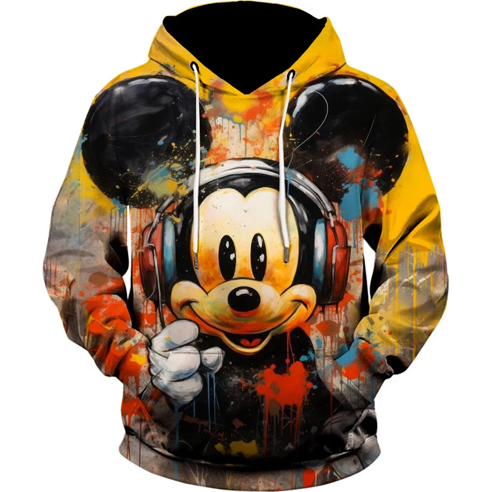 

Stitch Print Children's Hoodies Men Women Vintage Autumn Loose Hooded Grunge Street Sweatshirt Y2k Clothes Oversize Pullovers