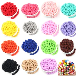 Mini Pluizige Zachte Pom Poms 8/10/15/20/25/30mm Pompoms bal Handgemaakte Kinderen Speelgoed Bruiloft Kerst Decor DIY Naaien Craft Supplies