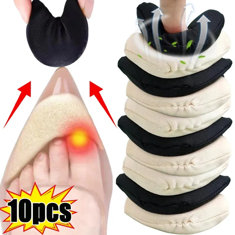 Soft Toe Plug Women High Heel Pain Relief Insert Shoe Palm Cushion Toe Front Filler Sponge Forefoot Pad Adjustable Sizes Insoles