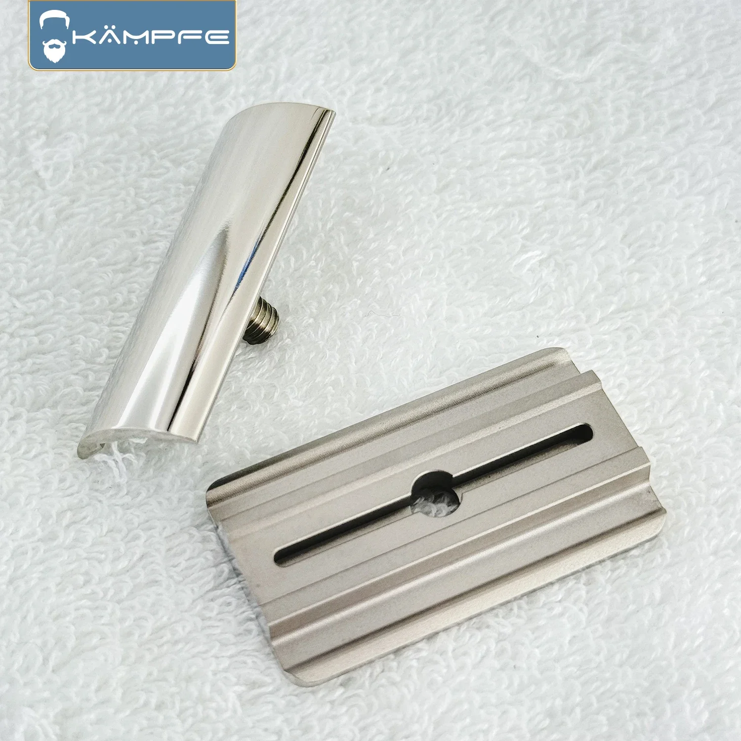 KAMPFE 316L Stainless Steel Double-sided CNC Processed Men safety shaver head Close Shaving