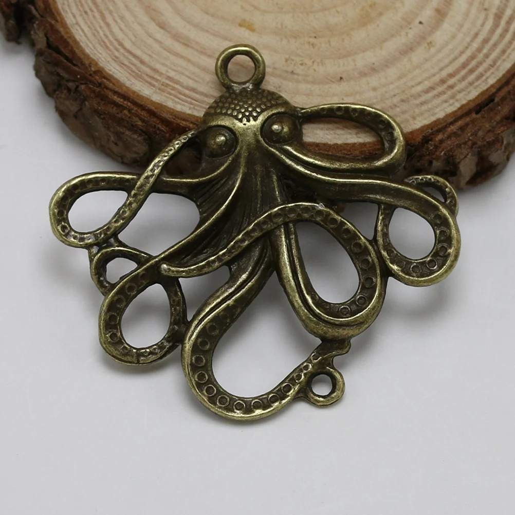 

10Pcs Alloy Octopus Charm Pendants DIY Jewelry Making Accessory Bronze Necklace Bracelet Keychain Scrapbooking Projects