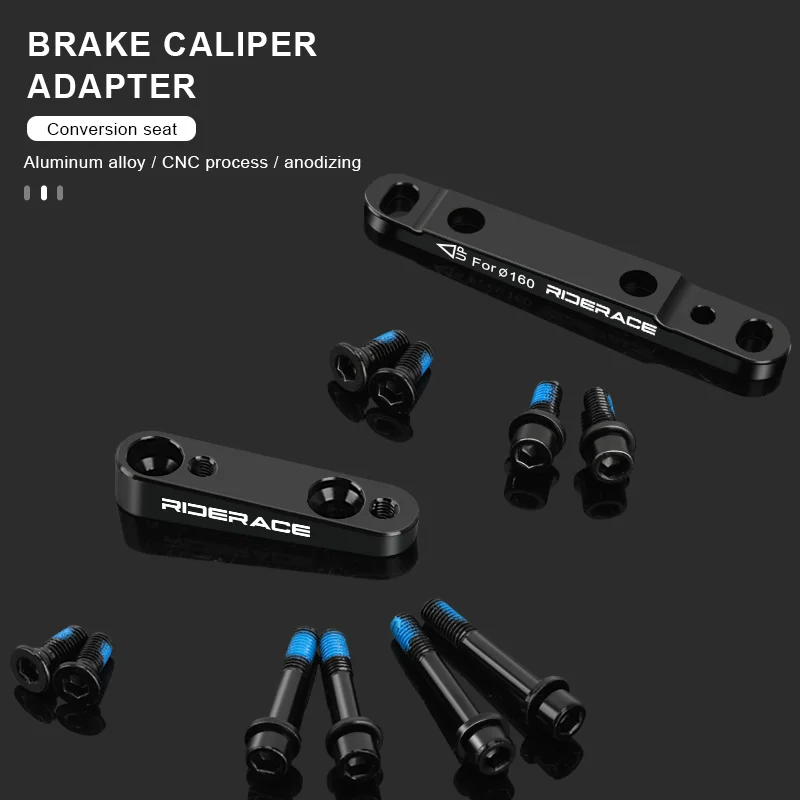 RIDERACE Road Bike Disc Brake Flat Mount Adapter Ultralight For Bicycle Front 140mm / 160mm Rear 160mm Adapter Bracket - view 5