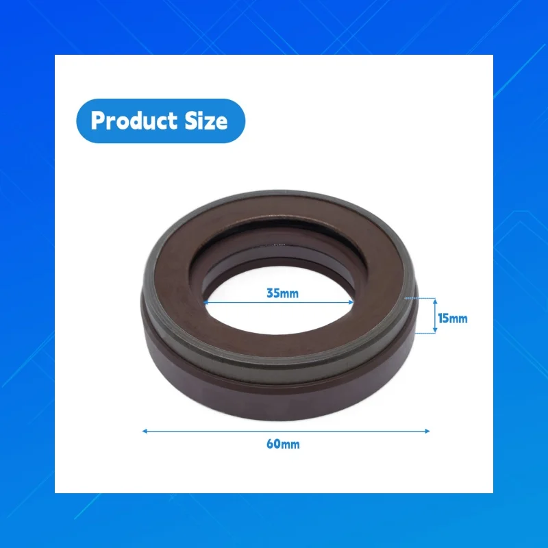 

DMHUI high-quality FKM high-pressure seal, size 35x60x15mm, suitable for BP4561E hydraulic pump. Fluoroelastomer oil seal