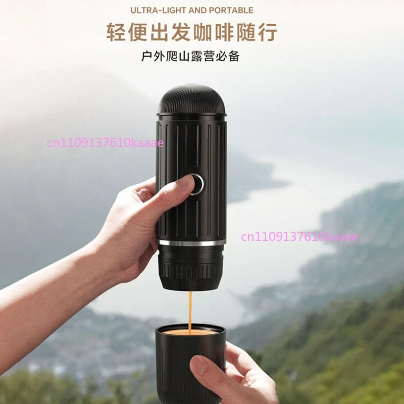 

Smart Electric Espresso Machine, Dual Use for Coffee Powder and Capsule, Wireless Heating Portable Rechargeable