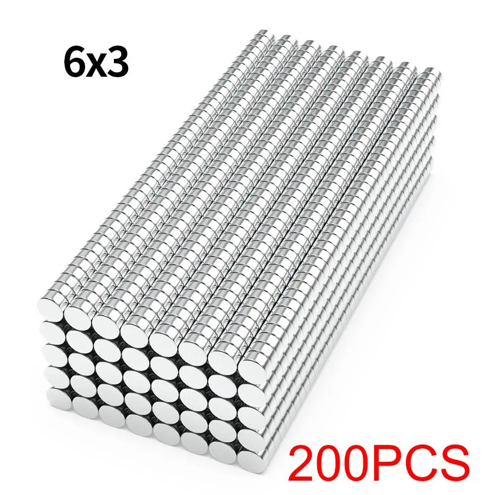 Supersterke Neodymium magneet N35 NdfeB permanente magnetische imanes ronde krachtige magneten koelkastmagneet 2x2/6x2/6x3/10x3 - afbeelding 1