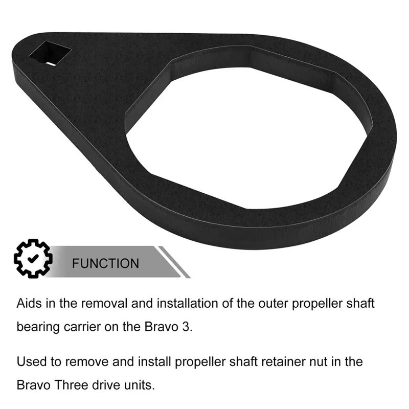 for Mercruiser Bravo III Three 3, Bearing Carrier Retainer Nuts Tool 91-8053741 & Blackhawk Drive Bearing Carrier Tool 91-805374