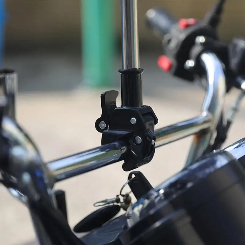 Motorcycle Flagpole Stainless Steel 1.2m Telescopic Flagpole Bracket Bicycle Flag Pole Display Holder For 12mm-40mm Diameter