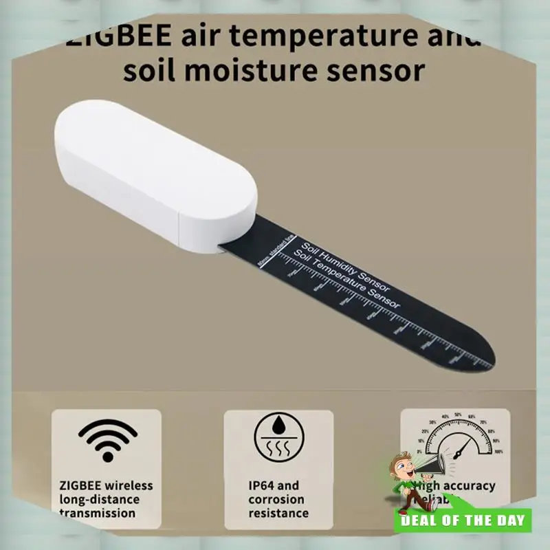 24-Hour Delivery 2Pcs Zigbee Smart Soil Tester Temperature Meter Moisture Humidity Sensor Real-Time Monitoring Plant Monitor Det