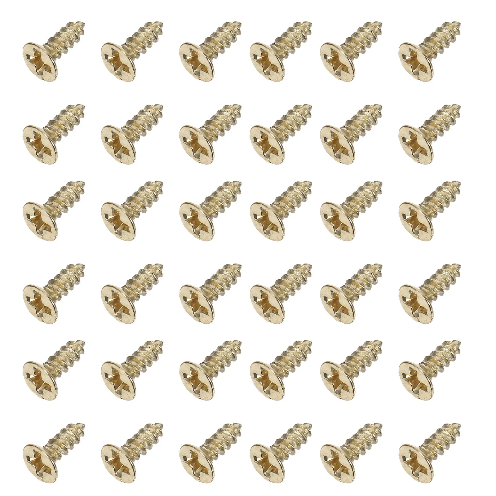 4250Pcs Self Tapping Screws Brass Countersunk Cross Head Furniture Restoration Cabinet Doors Drawer Pull Hardware