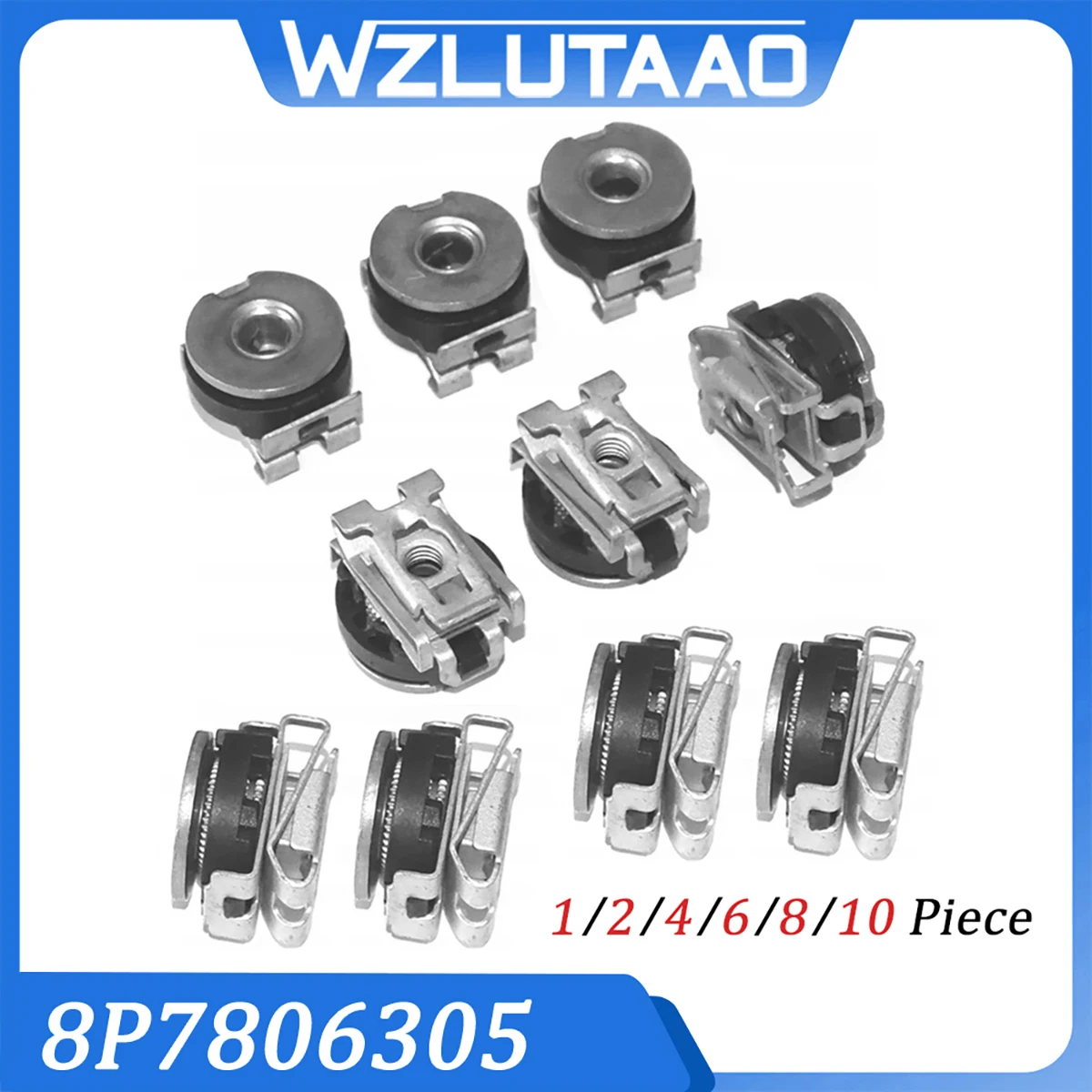 1/2/4/6/8/10 Pcs 8P7806305 Headlight Mounting Screw Spacer For Audi A3 A4 A5 A6 A8 RS4/5/6/7 R8 Porsche 718 Macan Passat Beetle